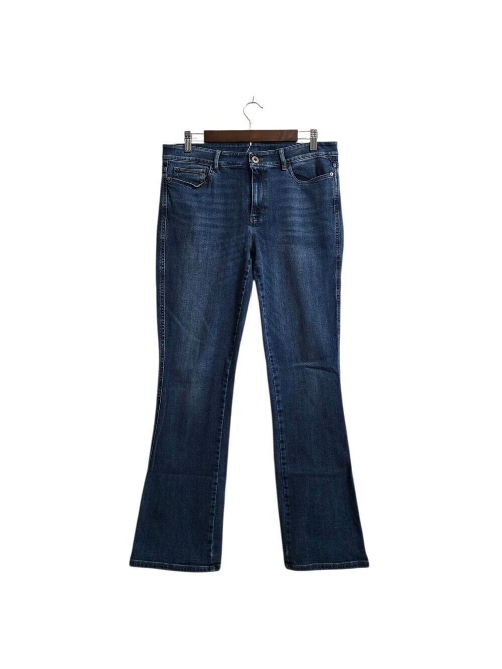 J. Jill Denim Modern Slim Bootcut Jeans In Medium Wash Sz 10
